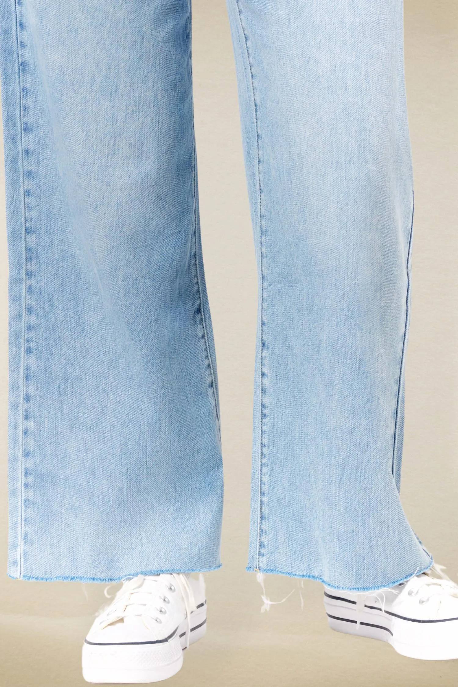 1822 Denim - Bleach Please Folded Waistband Jeans