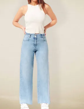 1822 Denim - Bleach Please Folded Waistband Jeans