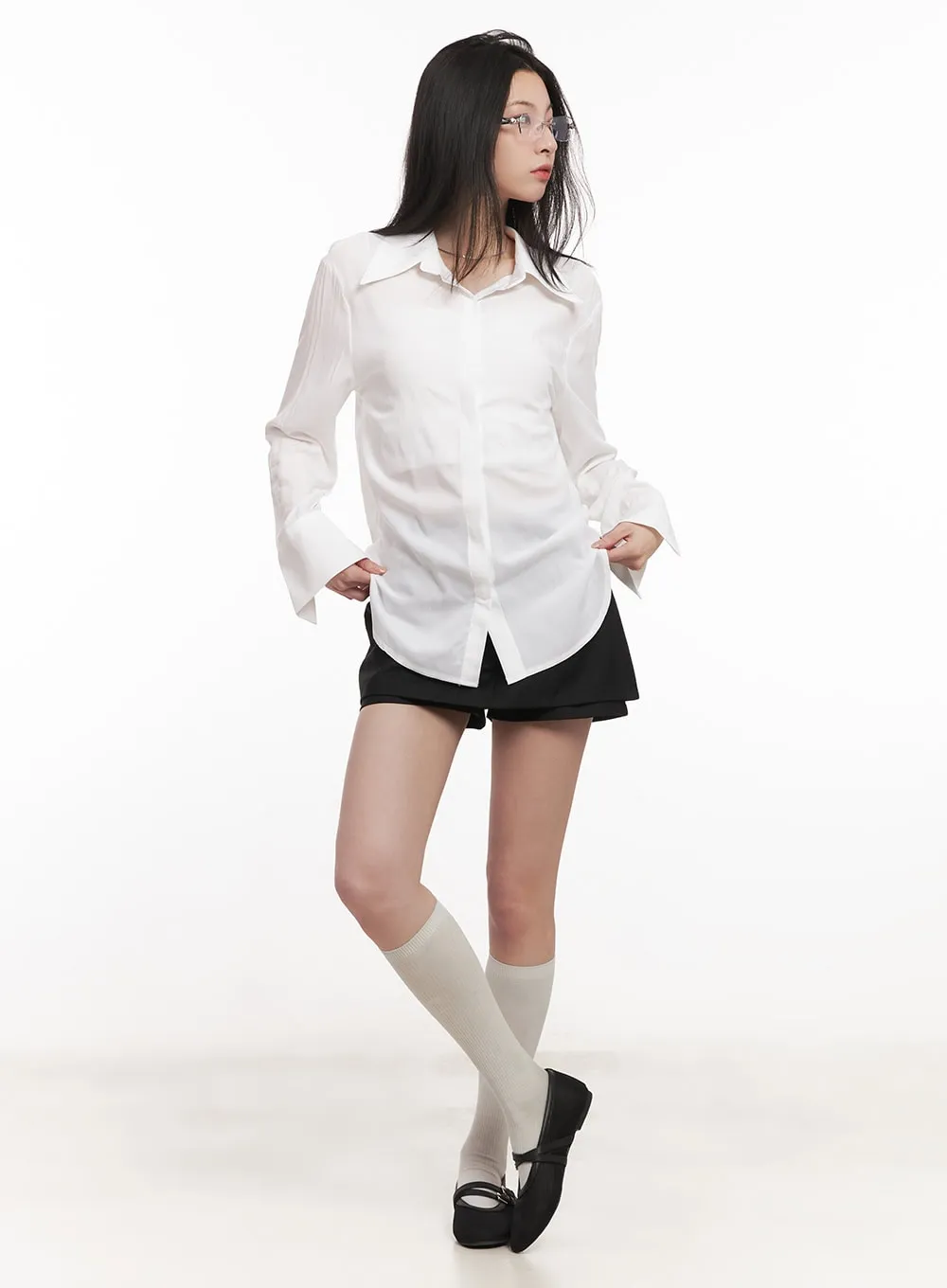 Basic Button-Up Shirt CM517