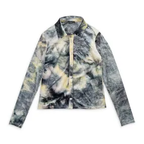CALLIPYGIAN VELVET MULTICOLOR BUTTON-UP