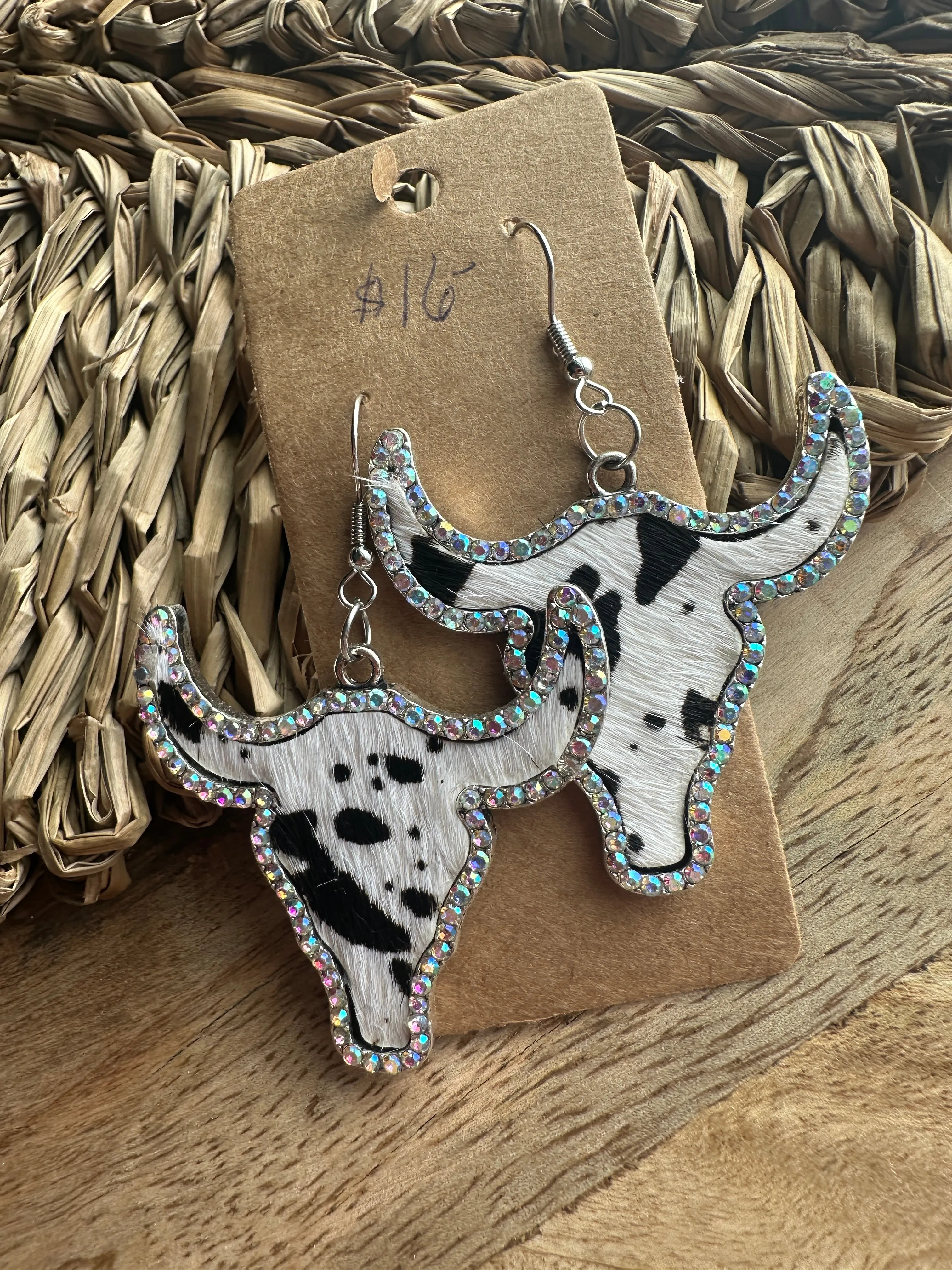 Cow Skull Rhinestone - Spotted
