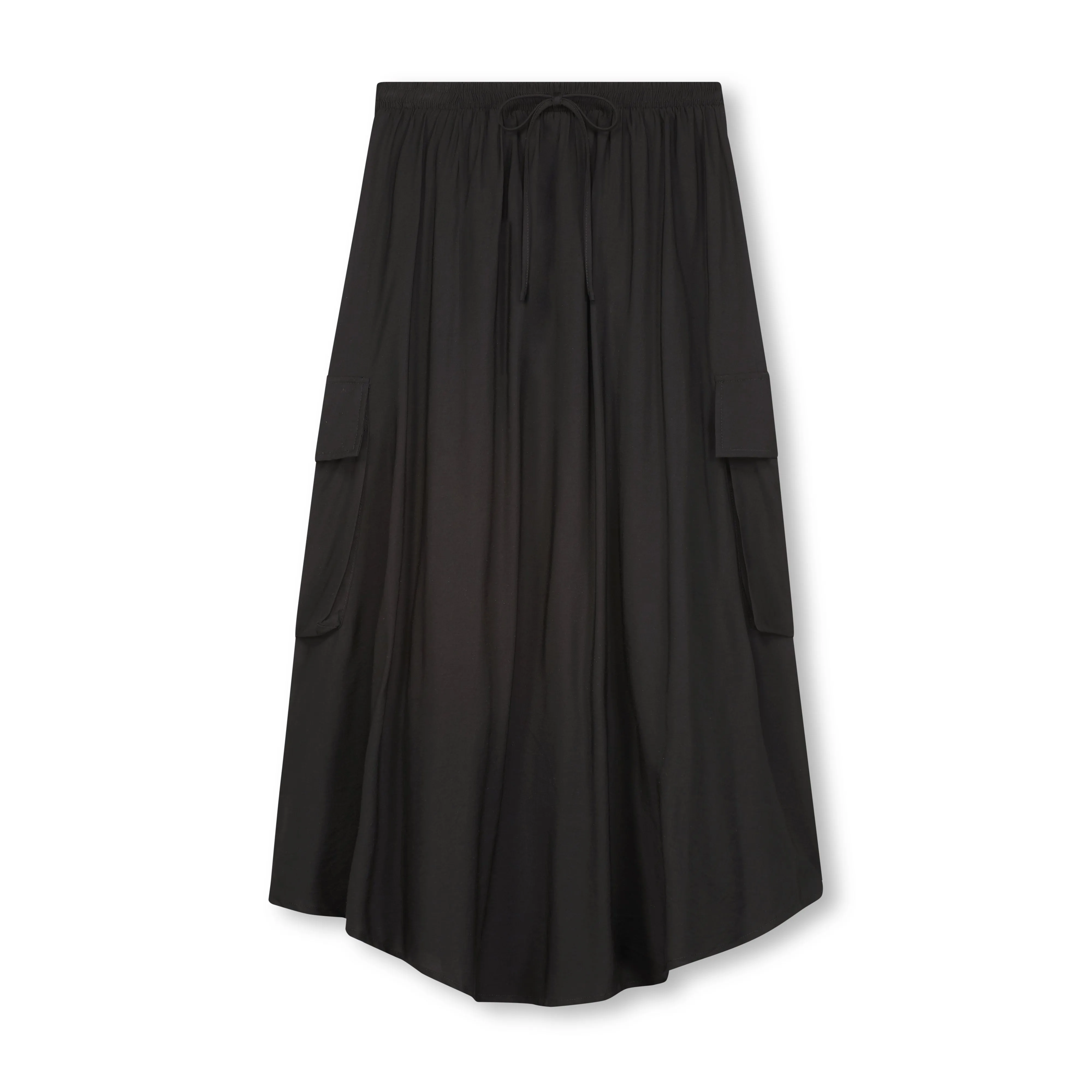 Flowy Cargo Pocket Midi Skirt