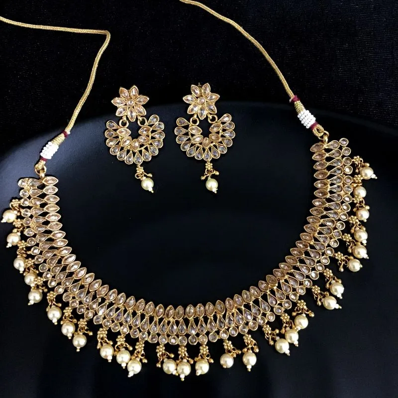 Gold Gold Look Necklace Set 9485-4335
