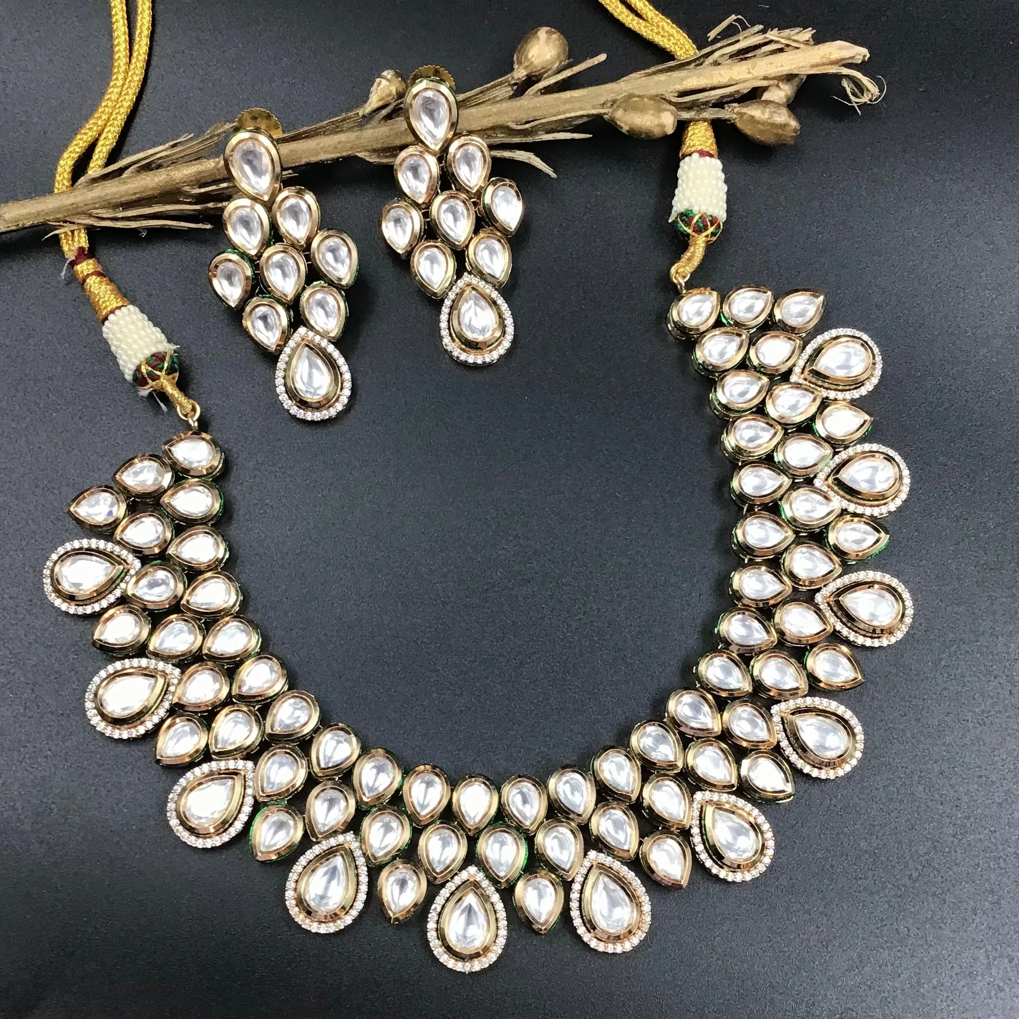 Kundan Necklace Set 2647-28