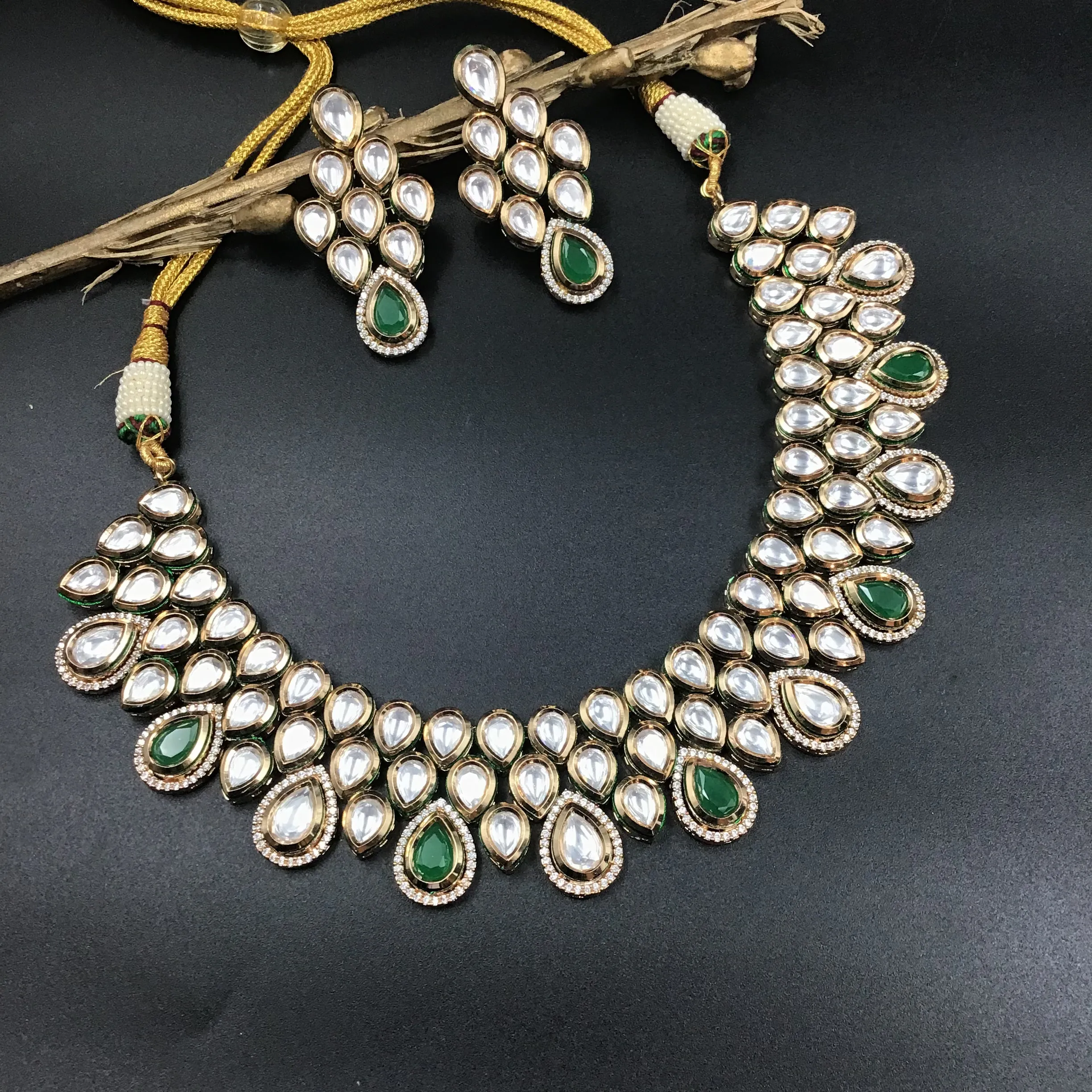 Kundan Necklace Set 2647-28
