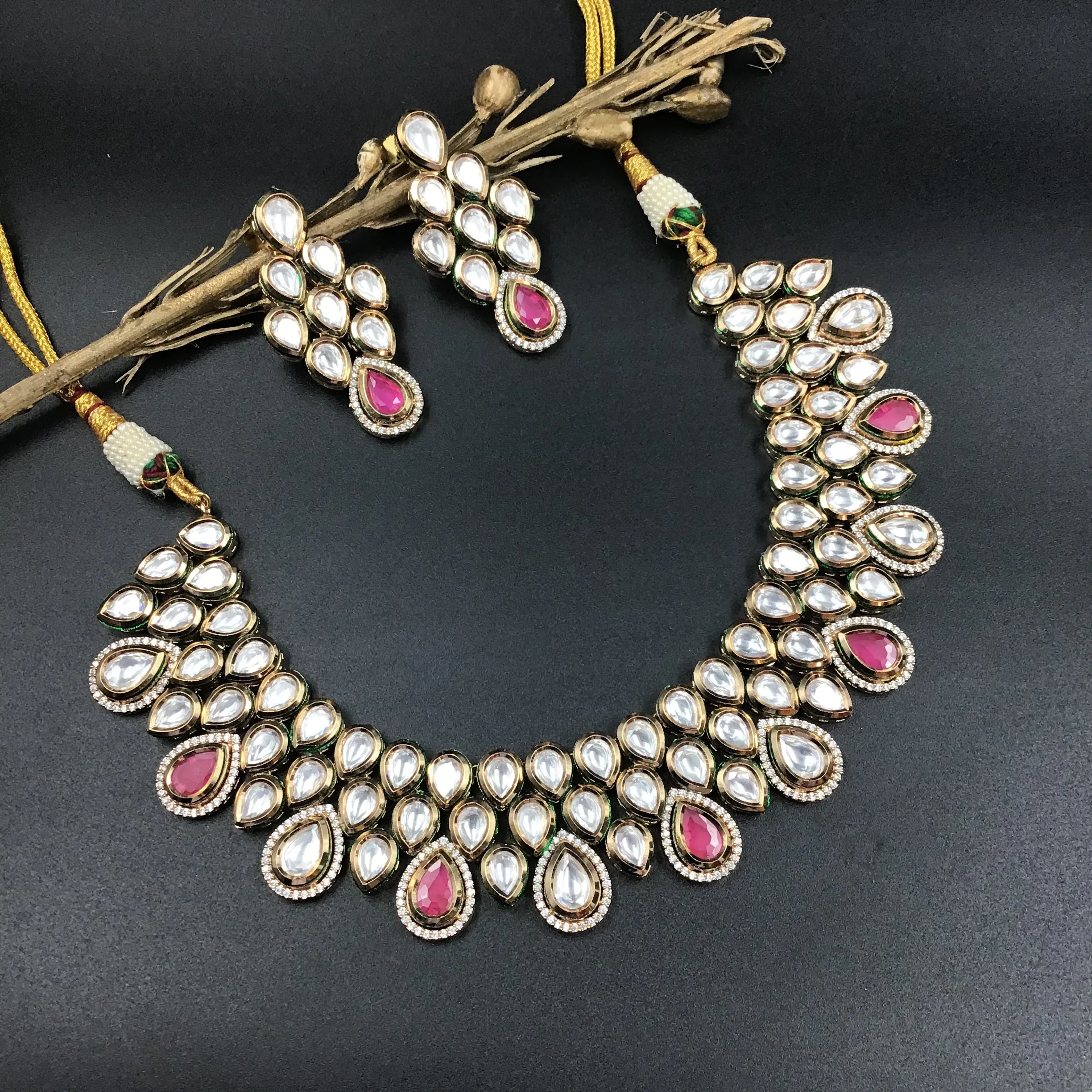 Kundan Necklace Set 2647-28