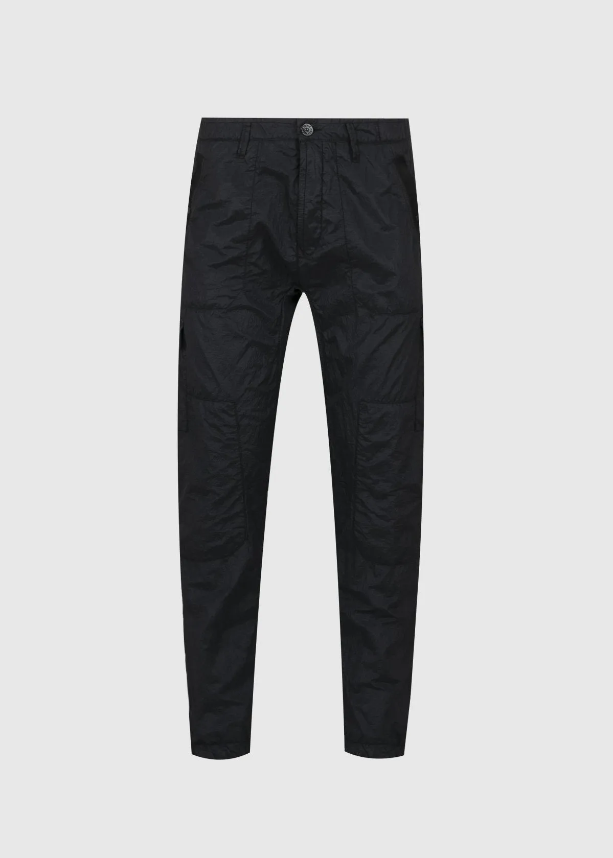 STONE ISLAND: NYLON CARGO PANTS [BLACK]