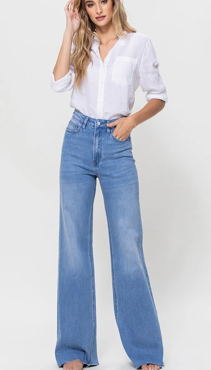The Jade Wide Leg Jean