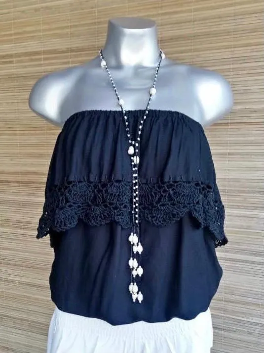 TOP BLISS/ CROCHET in 2 Colors