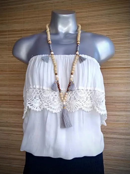 TOP BLISS/ CROCHET in 2 Colors