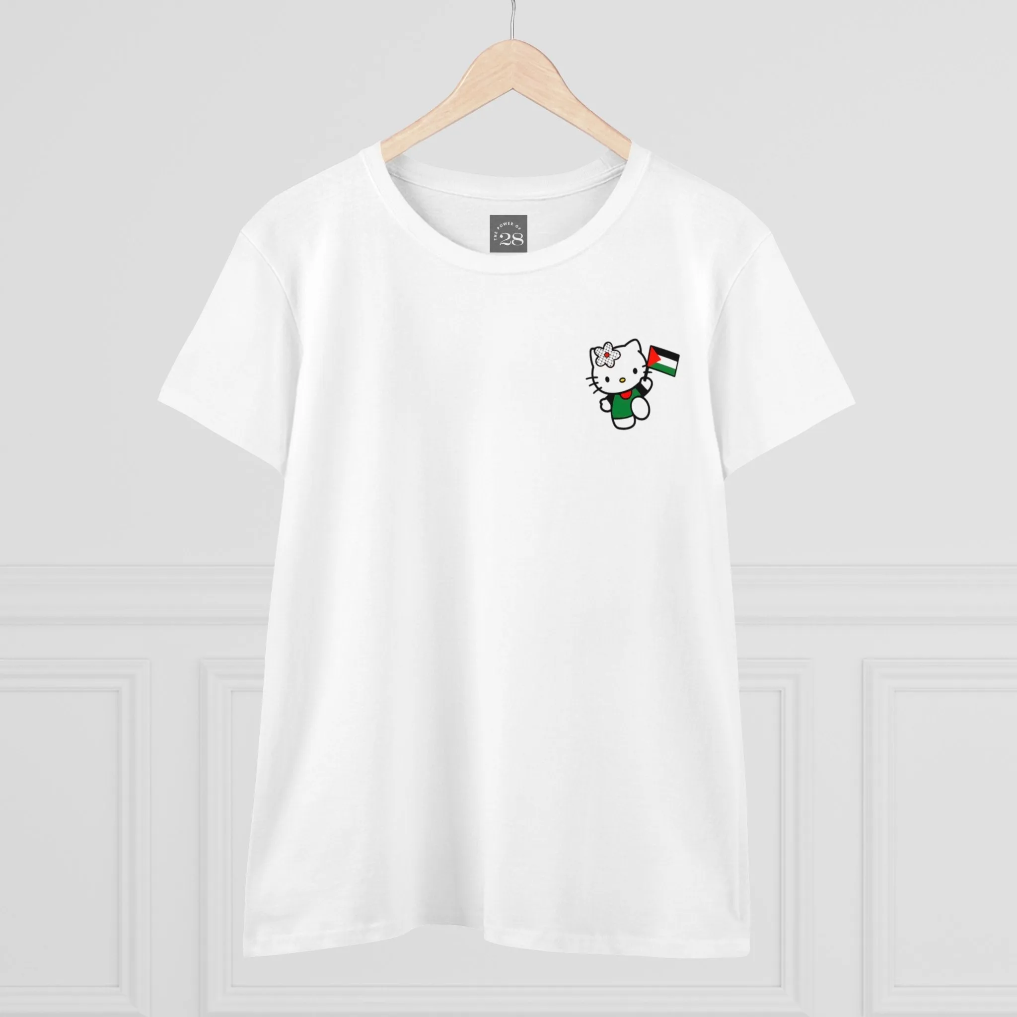 Women's Semi-Fitted Hello Kitty Palestine Tee