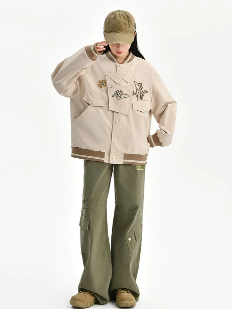 Zootopia Green Vintage Straight-Leg Cargo Pants